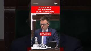 Jest decyzja ws. Matysiak. Sejm zagłosował