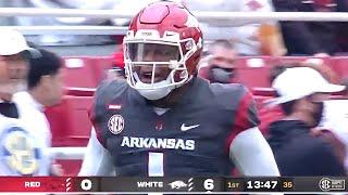 Arkansas Football Team Red vs. Team White Highlights