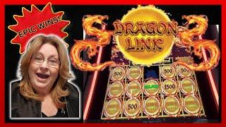 10 Epic Bonuses + MAJOR Jackpot! Dragon Link Happy & Prosperous Slot Win!