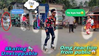 Public reaction on skating || Speed hack #brotherskating #skating #skater #india #road