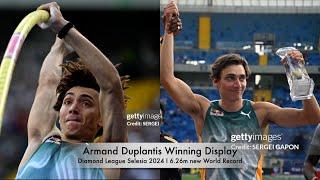 Armando Duplantis  6.26m New World Record Pole Vaulting: Diamond League Selesia 2024