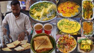 Dev Gujarati Platter, Indore Poha, Chai Bread Toast & More || Jaipur Street Food