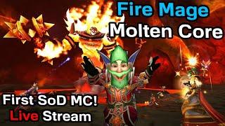 First SoD Molten Core! | Fire Mage DPS | Season of Discovery | KallTorak Wild Growth NA