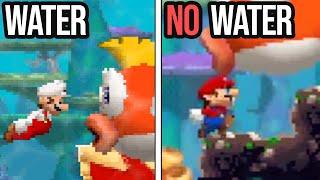 New Super Mario Bros Water Levels, Without Water