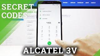 How to Use Secret Codes ALCATEL 3V - Testing Menu / Service Mode