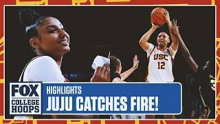 Juju Watkins drops 31 points in No. 4 USC's 78-58 win vs. No. 23 Michigan | CBB on FOX