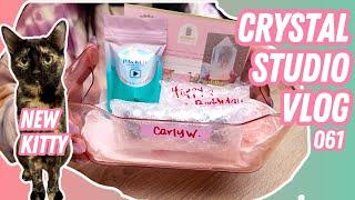 Pack Crystal Orders with Me | Studio Vlog 061