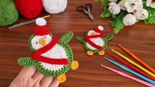 Wow.. ⭐️ Crochet penguen ornament I crochet decorations I crochet beautiful. New year ornament