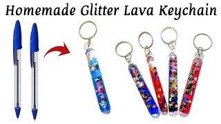 How to make Keychain from waste materials/Homemade glass keychain/homemade keychain/diy keychain