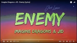 Enemy Lyrics Aaryan Mehrotra.