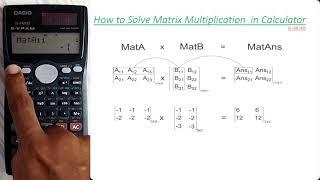 How to Solve Multiplication of Matrix in the Calculator I Casio fx991MS I The Calculator King