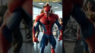 Spiderman transform into Ware Wolf#shorts #spiderman#warewolf #feed #viralvideo#marvel#marvelcomics