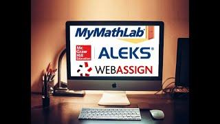 Tutoring Service Aleks MymathLab WebAssign MyStatLab MyITLab  WebWork
