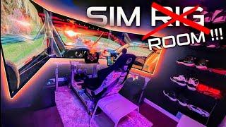 TRIPE SCREEN Sim Racing SETUP | ULTIMATE Man Cave Tour