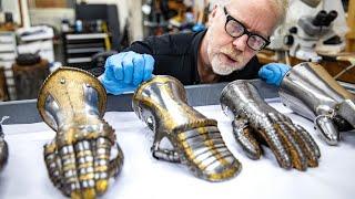 Adam Savage Meets Real Armored Gauntlets!