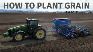 How we plant our grain with the Lemken Solitair 9 grain drill. Amazing drone footage at the end.