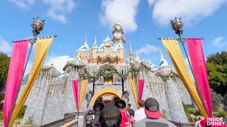 FULL Disneyland Christmas Walkthrough 2024 with NEW Tiana Ride! - Holiday Walking Tour of the Park