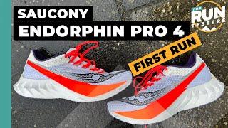 Saucony Endorphin Pro 4 First Run Review: Four runners test Saucony’s carbon racer