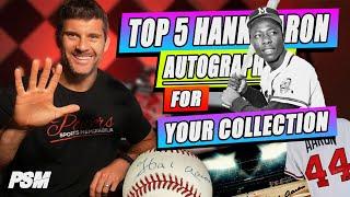 TOP 5 Hank Aaron Autographed Items For YOUR Collection (Affordable!) | PSM