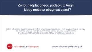 Zwrot-podatku-UK. O zwrot podatku UK możesz starać się do 5 lat wstecz.