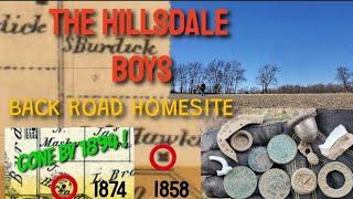 Metal Detecting With The Hillsdale Boys BACK ROAD HOMESITE !