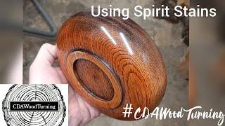 Woodturning | Chestnut Bowl | finished with Chestnut Products Spirit Stains (Black + Orange)