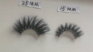 Comparing | 25MM Mink Eyelashes VS 15MM 3D Mink Lashes