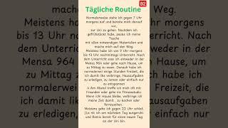 tägliche Routine b2#learngerman #deutschlernen #deutsch#german #germanlanguage #germany#deutschkurs