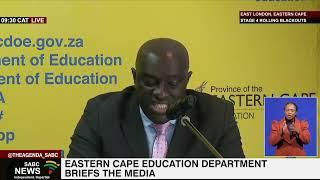 Eastern Cape Education Department briefs the media