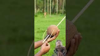 #archery #satisfying #cricket #oddlysatisfying #amazing #diy #coconut #bambooart #slingshots