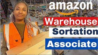 A Day in my life working at AMAZON Warehouse | Sortation Associate