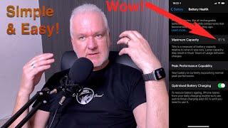 This is How I got 91% Battery Health left on a 3 years old iPhone XS Max!