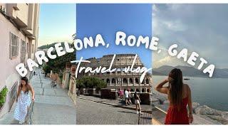 Backpacking Europe Vlog |  Barcelona to  Rome & Hidden Gem Gaeta (best cuzzos trip ever!)