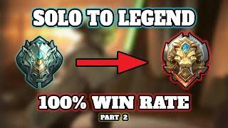 Solo To Legend 100% Win Rate Playing Only This "Weak" Hero (Pt. 2) | Mobile Legends