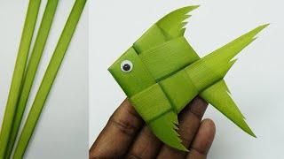 DIY Fish: Easy Fish Making with Coconut Leaf  | Paper Crafts for School