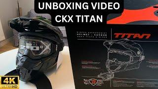 Ckx titan helmet 🪖 UNBOXING- Going INSANE on my first ride! #snowmobiling #polaris