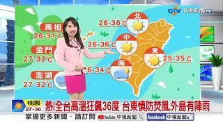 【文寧氣象報報】把握好天氣!西南風.水氣少 午後山區有雷陣雨│中視晨間氣象 20250615