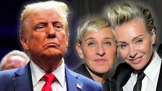 Ellen and Wife Portia Leave the U.S. for England Amid Donald Trump’s Re-Election (Report)