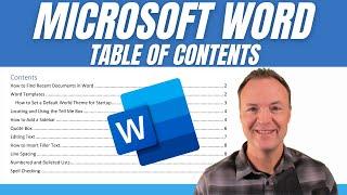 Quickly Add a Table of Contents in Microsoft Word