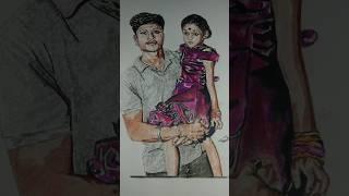 Portrait Sketch  sneha art️ #artists #art #viral #shorts #sketch #tumtum #southindian #tollywood