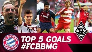 Top 5 Goals vs. Borussia Mönchengladbach: Lewy's Cheeky Lob! | #FCBBMG