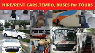 Rent Car, Mahraja Tempo, Crysta, Innova, Ertiga for Tours | Best Car & Driver with Unlimited Mileage