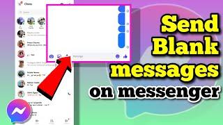 PAANO MAGSEND NG BLANK MESSAGES SA MESSENGER | Riencyll Cabile Tutorial