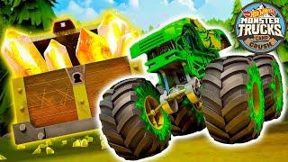 GUNKSTERS SCHATZSUCHE! | Camp Crush | Hot Wheels Monster Trucks