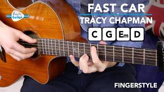 Tracy Chapman 'Fast Car' Easy Beginner Fingerstyle Guitar Tutorial