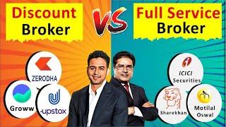 Discount Broker Vs Full Service Broker, Which Broker Is Best For Beginners In Stock Market