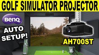 BEST Golf Simulator Projector? BenQ AH700ST Review (FAST & Easy Auto Setup!)