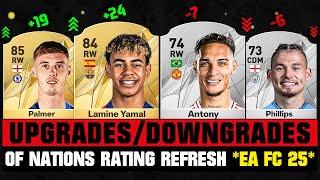 FIFA 25 | BIGGEST RATING UPGRADES & DOWNGRADES of Every Nation (EA FC 25)!  ft. Yamal, Palmer...