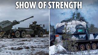 NATO storms Santa's homeland on Putin's doorstep - and shows off game-changing Brit artillery