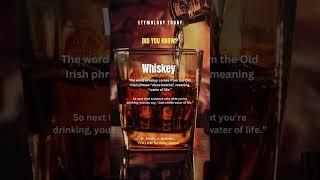 ETYMLOGY TODAY – WHISKEY #wordorigins #learnenglish #facts #didyouknow #etymology